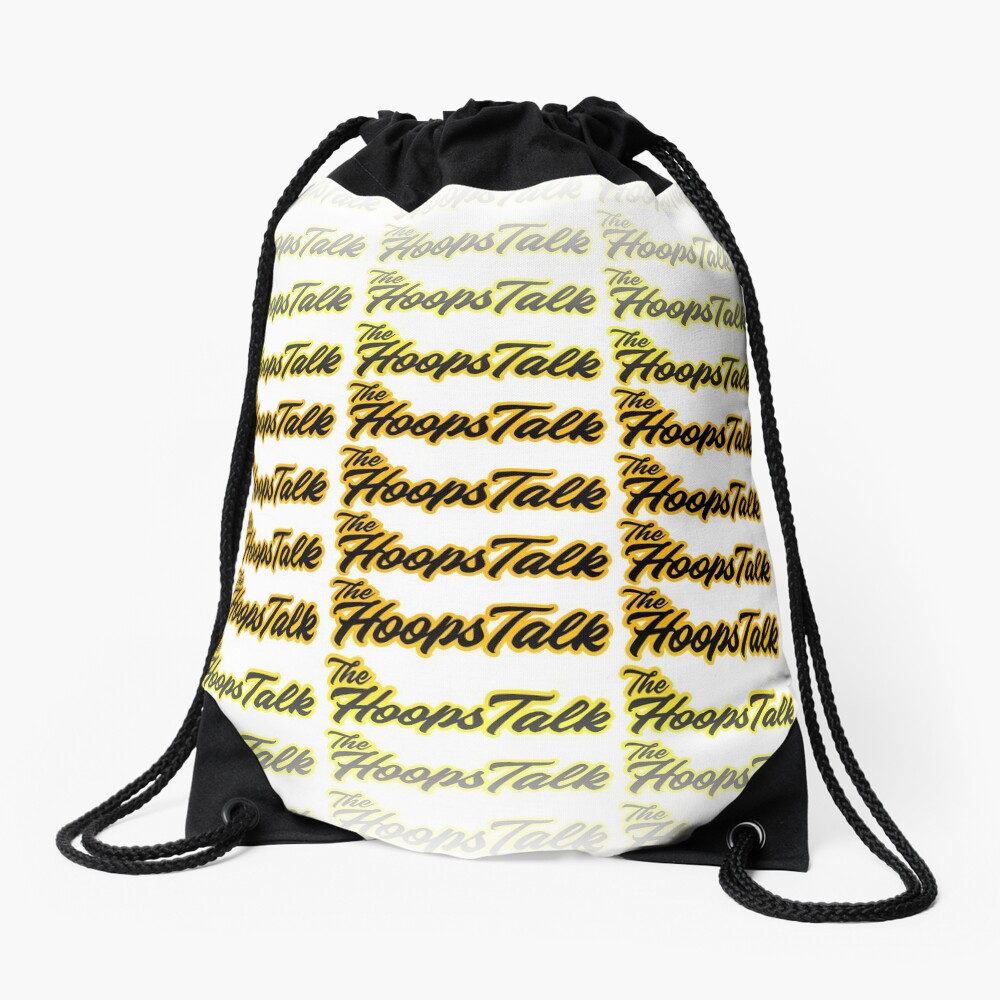 The Hoops Talk Tote Drawstring Bag