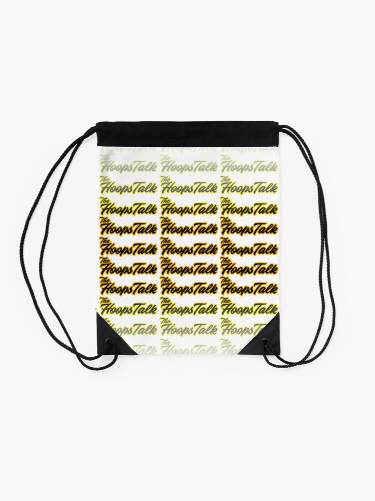 Alternate view of The Hoops Talk Tote Drawstring Bag