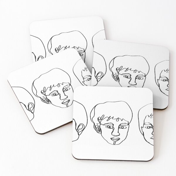 Item preview, one line drawing of man  face  design  designed and sold by Pongbun Sangkaew.