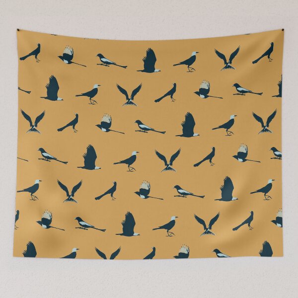 Item preview, Just Winging It - Blue and Yellow Bird print designed and sold by AllisonDelDuca.