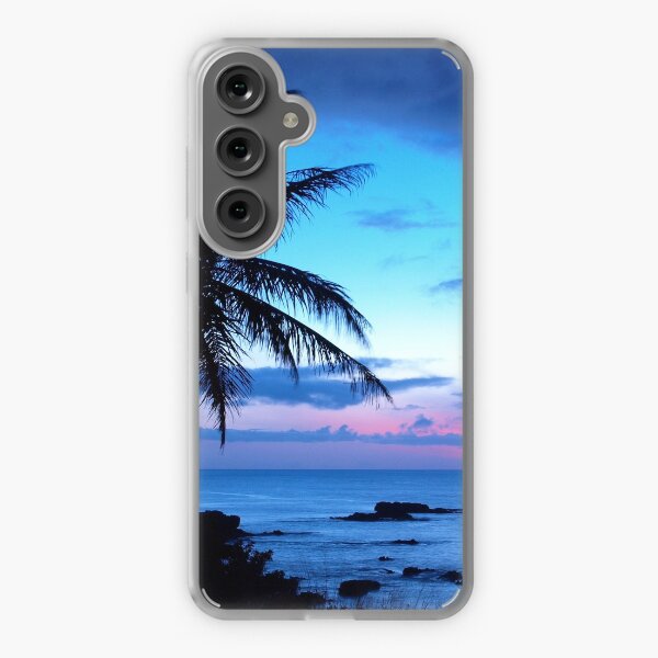 Item preview, Tropical Island Pretty Pink Blue Sunset Landscape designed and sold by LC Graphic Design Studio.