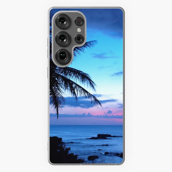 Aperçu de l'œuvre Paysage tropical de coucher de soleil de jolie île tropicale créée et vendue par LC Graphic Design Studio.