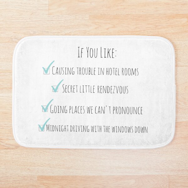 Perfect One Direction Bath Mat