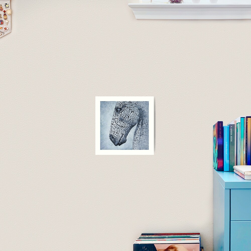Kelpies in the Rain - Original Artwork Art Print