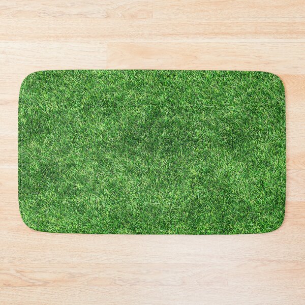 Grass Shower Curtain Bath Mat