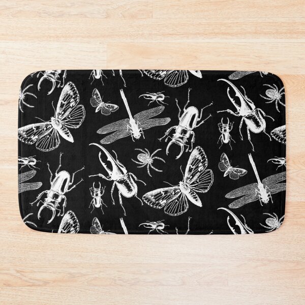 Item preview, White on Black Creepy Crawly Bugs designed and sold by Ilze Lucero.