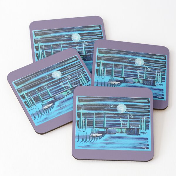 Night of the Thunderbird Coasters (Set of 4)