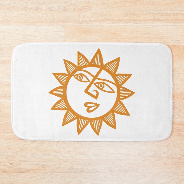 Item preview, Original Happy and Smirky Sun Looking Up Design (orange) designed and sold by wariana.