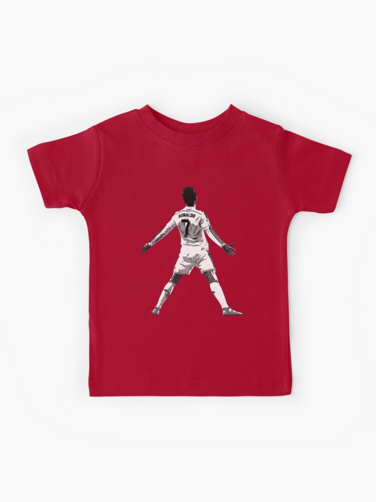 Pinklips Shopping Kids Boys & Girls Half Sleeve Cotton CR7 Cristiano Ronaldo Fan Art Theme T-Shirt - KIDSCCRHALFDF06