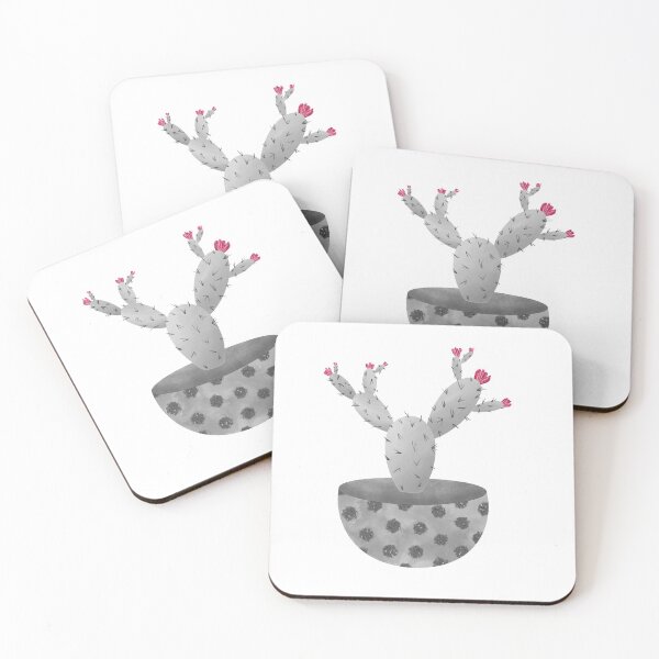 Item preview, Monochrome watercolor cacti  designed and sold by Spitfire July Doodles.