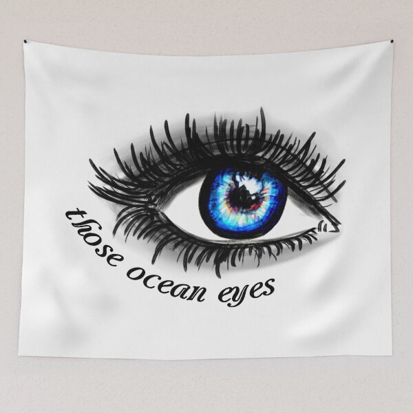 Item preview, Ocean Eyes Drawing designed and sold by Olivia Ossege.