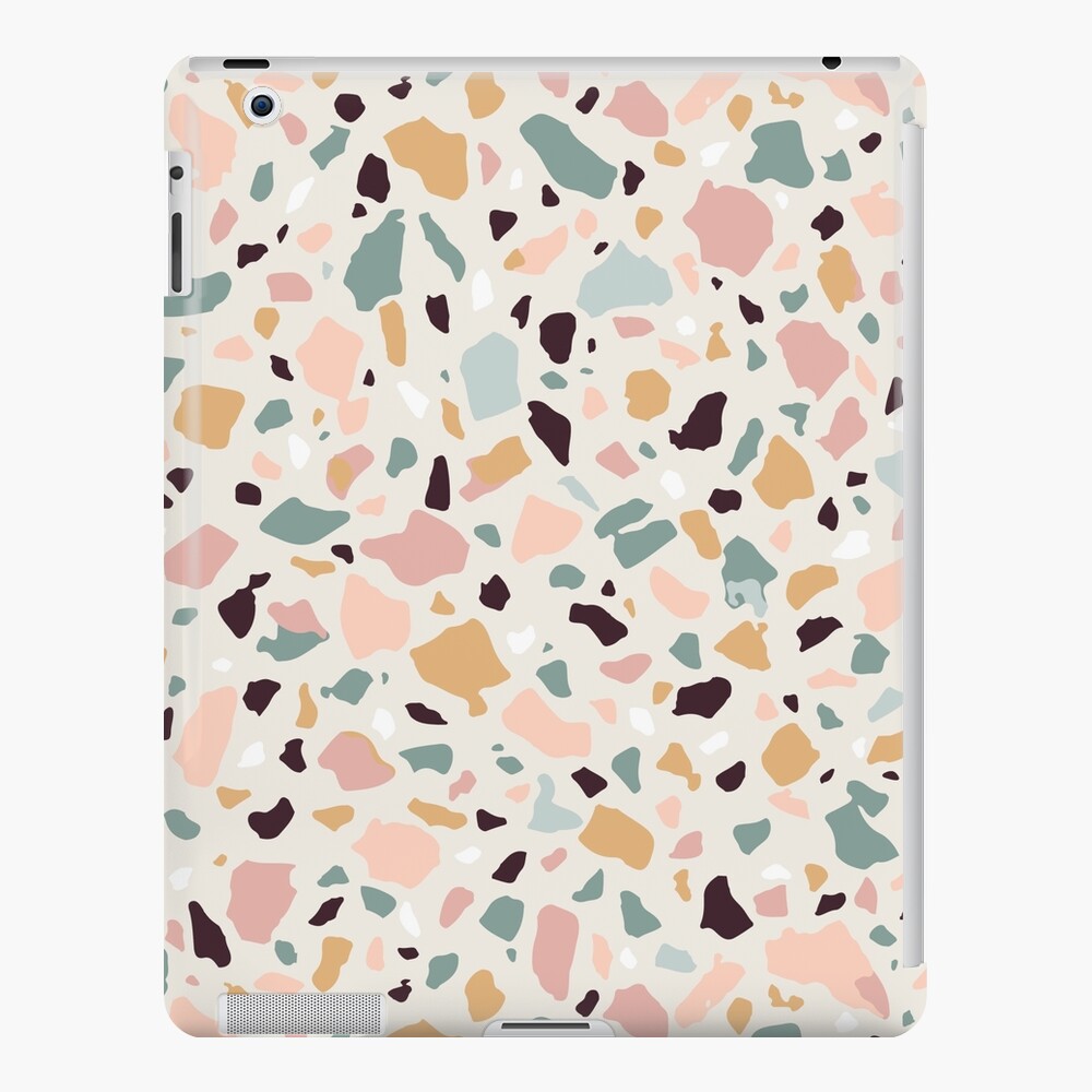 Pink Pastel Terrazzo iPad Case & Skin