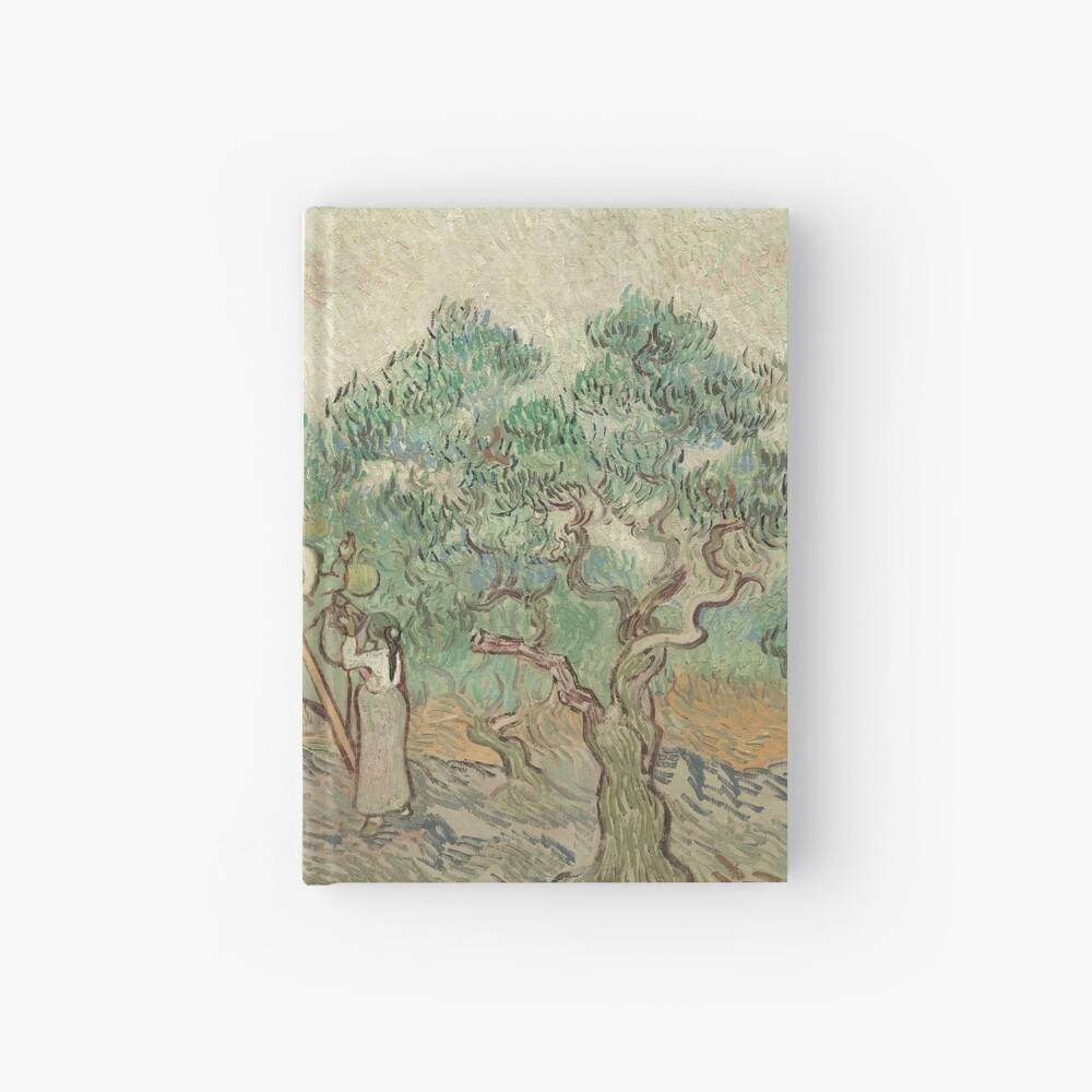 The Olive Orchard by Vincent van Gogh - Classic Art Hardcover Journal