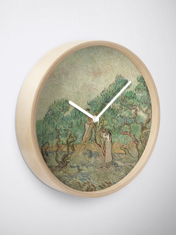 Alternate view of The Olive Orchard by Vincent van Gogh - Classic Art Clock