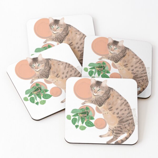 Item preview, Chunky Cat & Plant designed and sold by felinejungle.