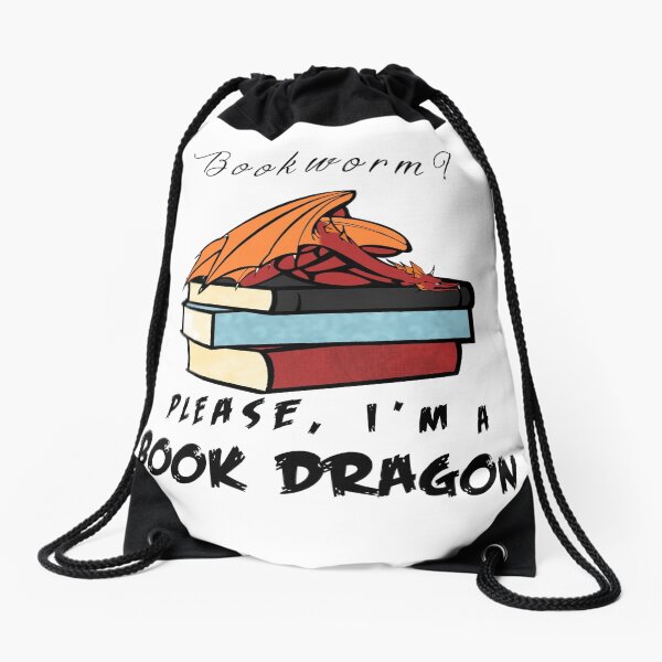 Item preview, Bookworm? Please, I'm a book dragon. designed and sold by kbhend9715.