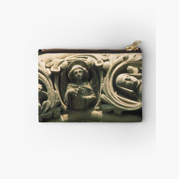 Item preview, Statue by Gilbert Scott Carved stonework Lichfield England 19840926  0077  designed and sold by Fred Mitchell.