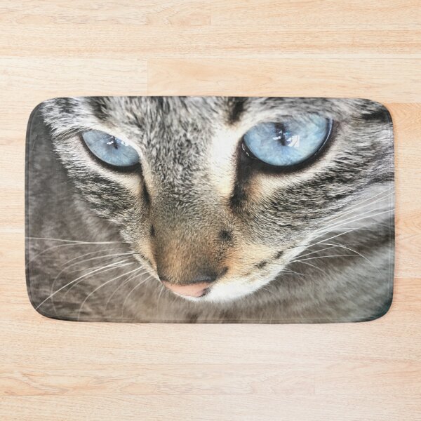 Item preview, Blue-eyed Lynx Colored Tabby Cat Close-up designed and sold by JanineEK.