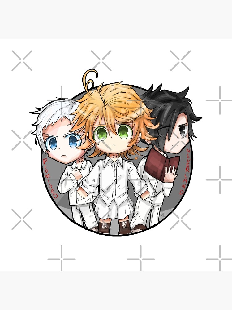 The Promised Neverland Emma Ray & Norman Characters | Art Board Print