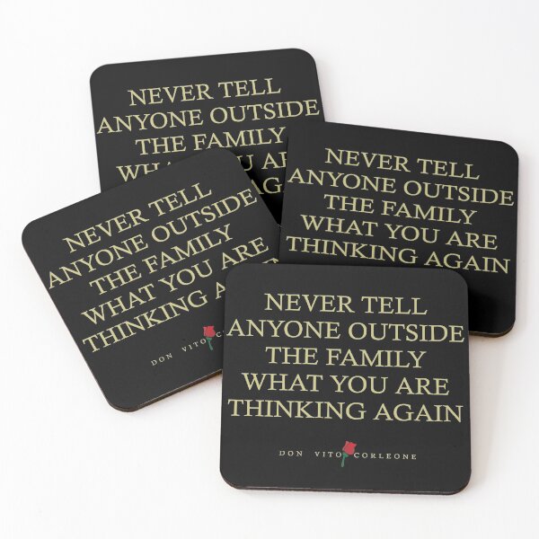 Item preview, Quotes from: The Godfather on Thinking T-shirt, Stickers and Gifts designed and sold by Miscellaneous Co..