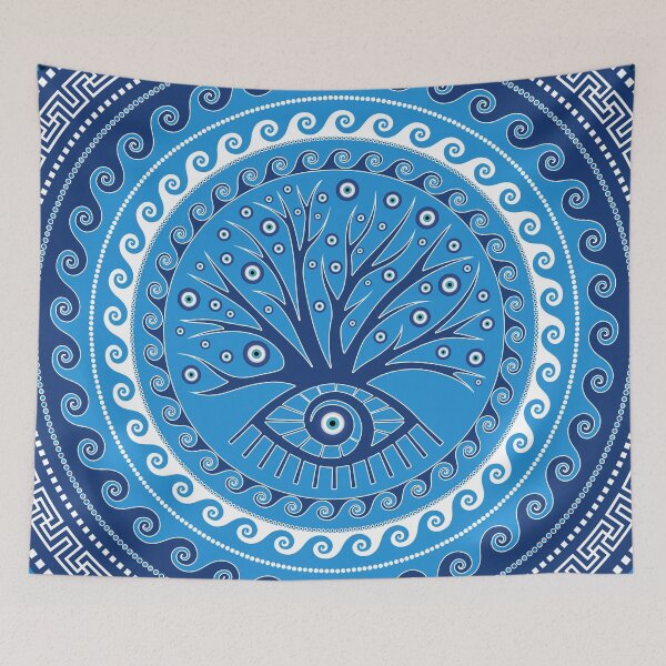 Artikelvorschau, Griechische Mati Mataki - Matiasma Evil Eye Tree entworfen und verkauft von k9printart.