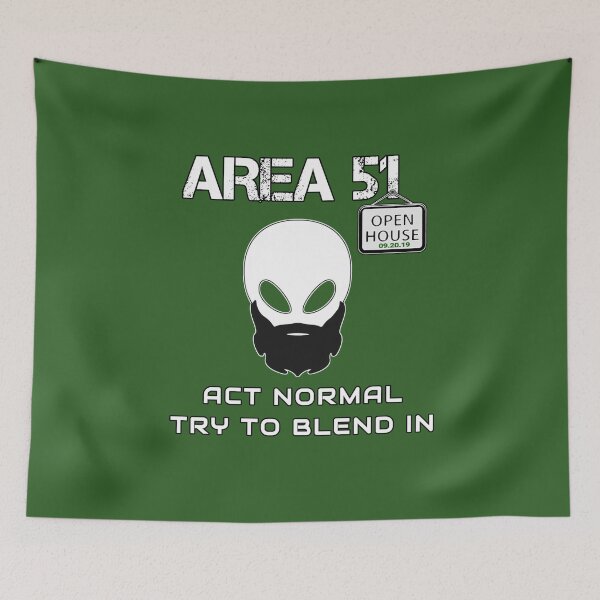 Item preview, AREA 51 Storm Area 51 Funny Alien in a disguise design designed and sold by tinytiger77.