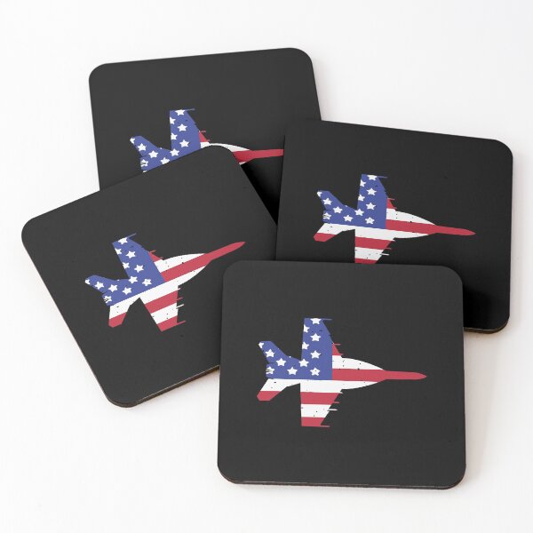 Item preview, Patriotic American Flag F/A-18 Super Hornet designed and sold by Gold Wings Tees.