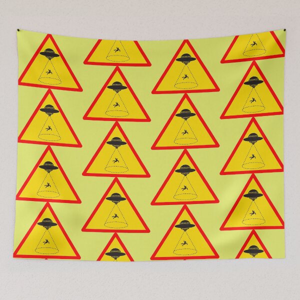 Item preview, Area 51 Alien Abduction Road Sign designed and sold by VinyLab.