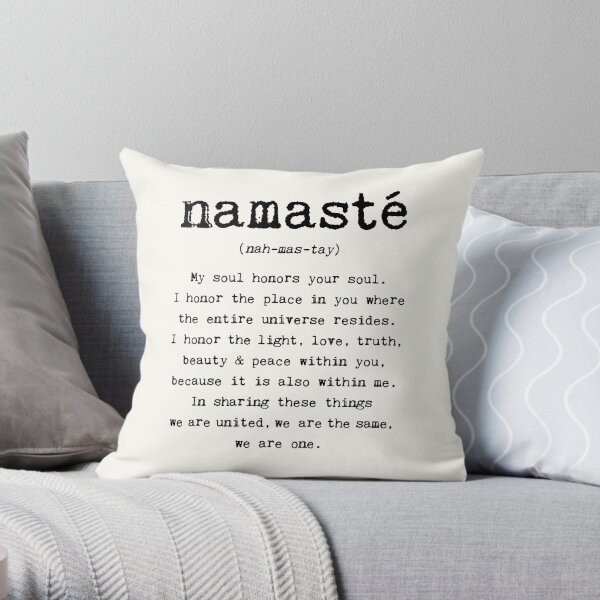 Yoga femme namaste idée cadeau femmes ésotériques zen' Housse de coussin