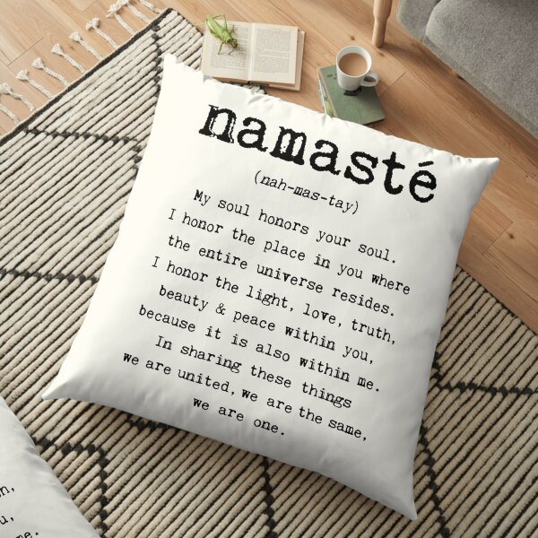Namaste. Floor Pillow