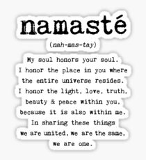 Namaste. Sticker