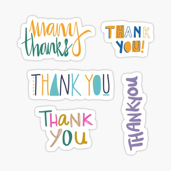 Thank you Sticker