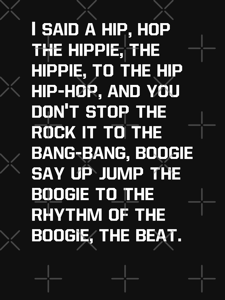 rappers delight lyrics t shirt