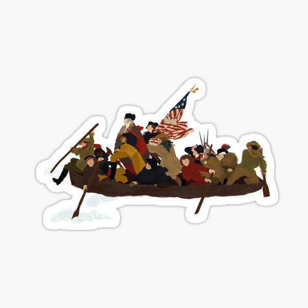 Washington crossing the Delaware Sticker