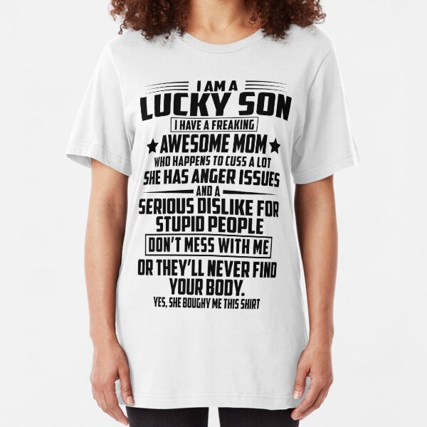 Classy Mom Who Says F*ck A Lot Funny Mother's Day Gift Women T-Shirt Rude