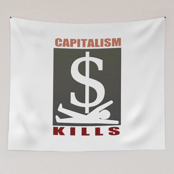 Item preview, Capitalism Kills  designed and sold by SimplyNun.