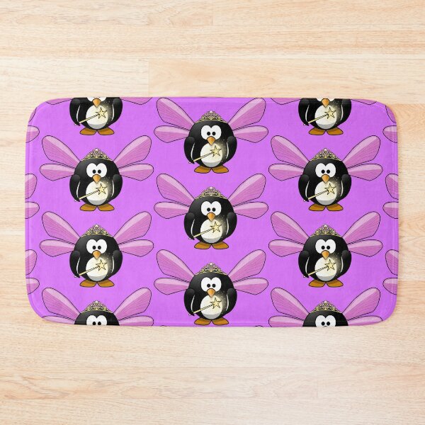 Item preview, PRINCESS PENGUIN ON HELIOTROPE PINK designed and sold by PetsandBeyond.
