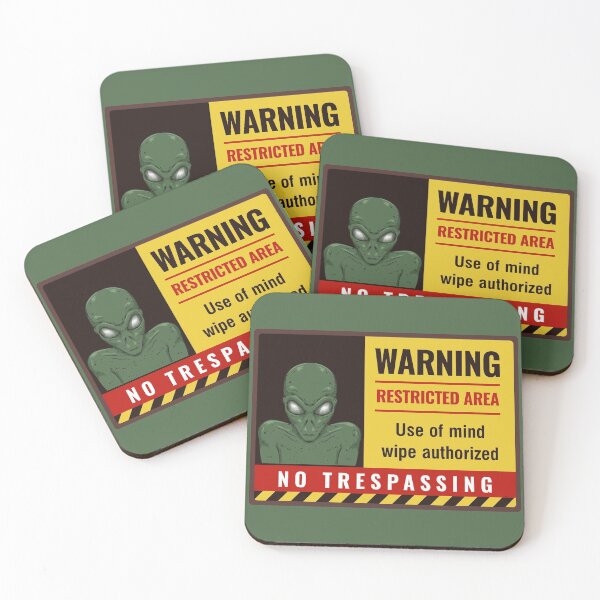 Item preview, Restricted Alien Base Sign designed and sold by LimeStorm.