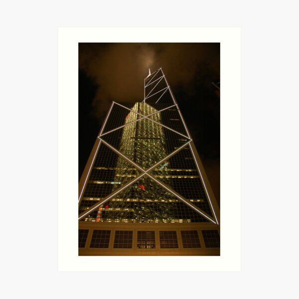 Bank of China Reflection Art Print