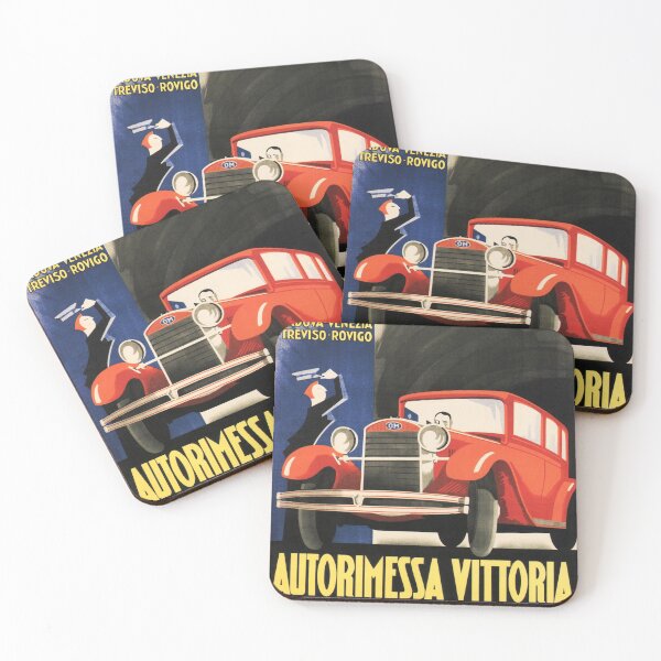 Item preview, Autorimessa Vittoria Italy Padova Vintage Car designed and sold by retroposters.
