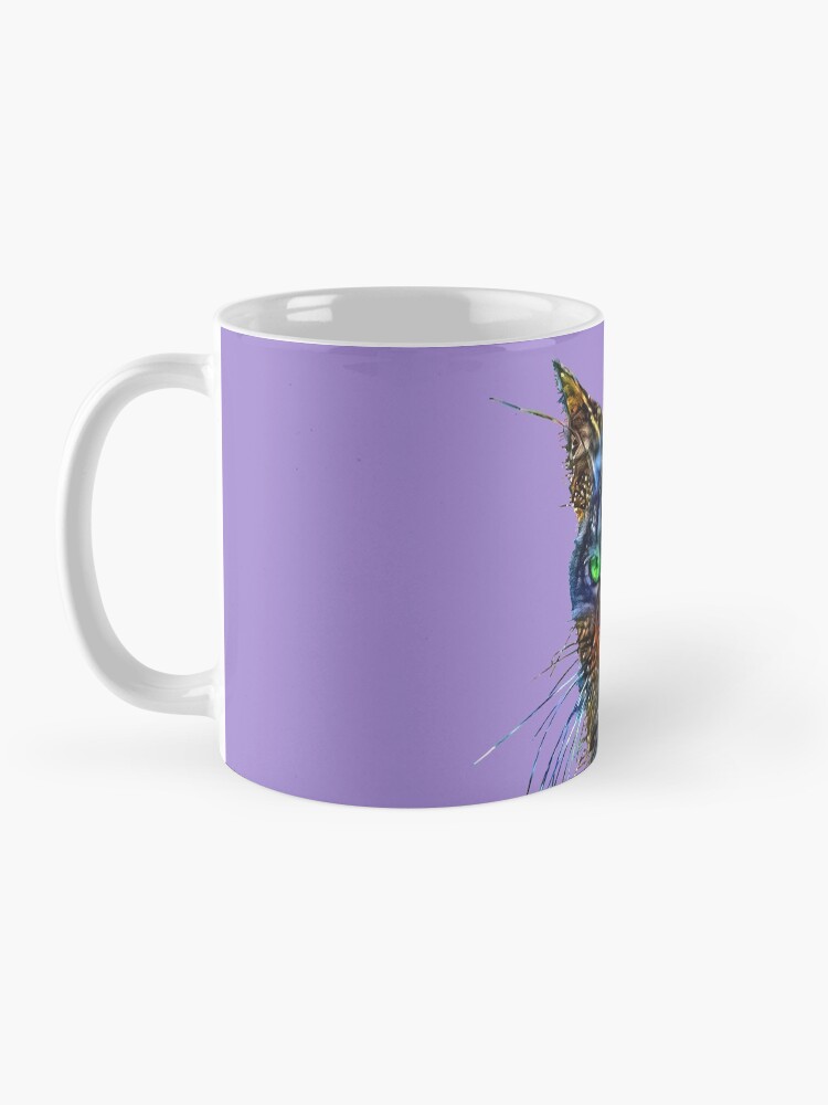 Alternate view of Artificial neural style Starry night wild cat Coffee Mug