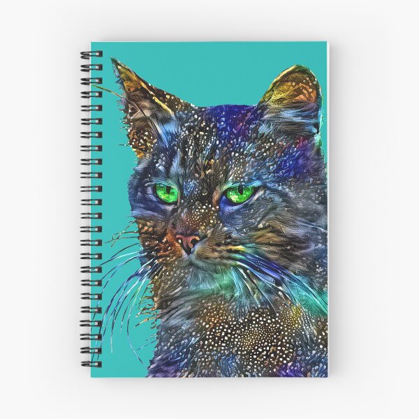 Item preview, Artificial neural style Starry night wild cat designed and sold by blackhalt.