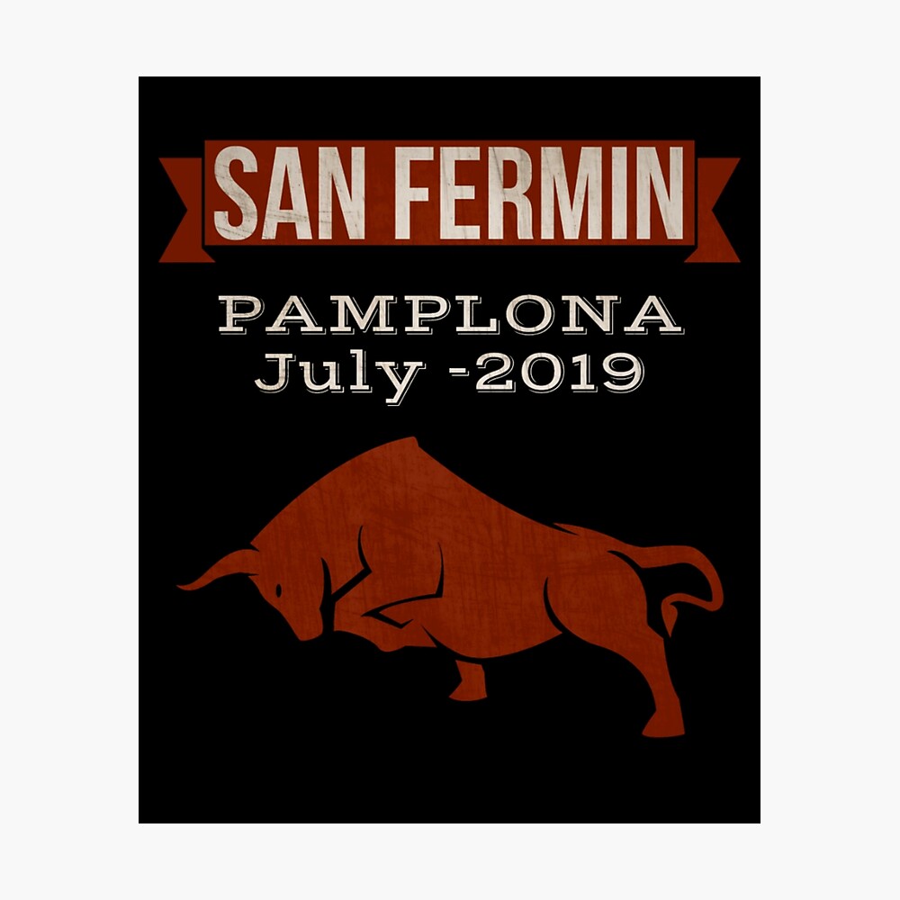 MAGNET BULLFIGHTING  Feria y Fiestas de San Fermin PAMPLONA 1919 Not Real Poster 