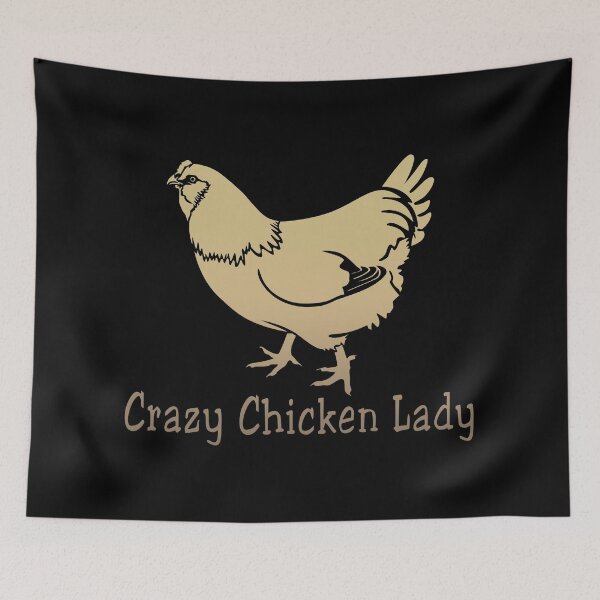 Item preview, Crazy Chicken Lady  designed and sold by SimplyNun.
