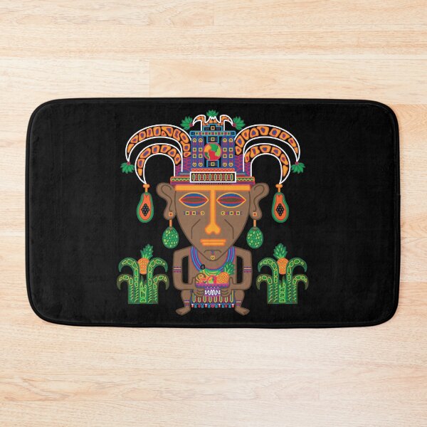 Item preview, MUISCA CHIBCHA COLOMBIA FRUIT INDIAN MASK - full colour designed and sold by Xotico Design.