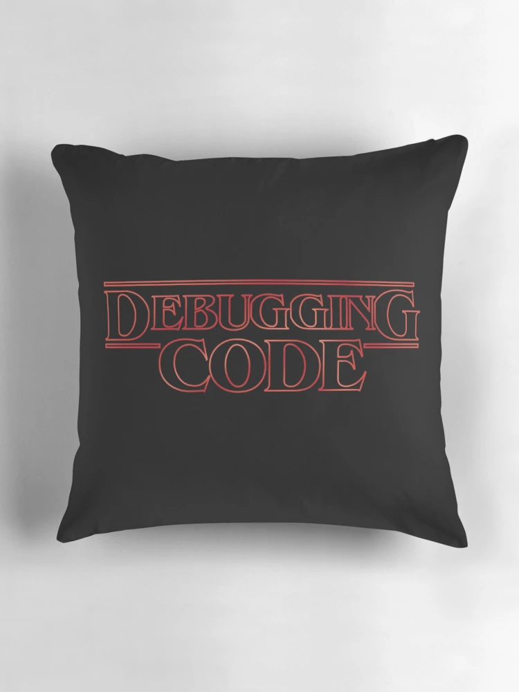 Thumbnail 3 of 4, Pillow, Debugging code designed and sold by Caldofran.