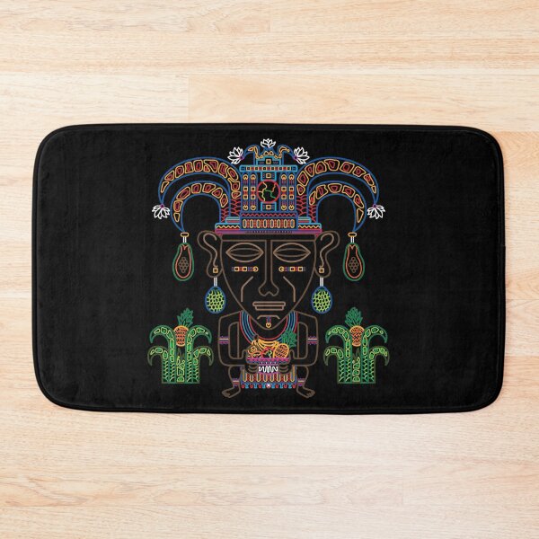 Item preview, MUISCA CHIBCHA COLOMBIA FRUIT INDIAN MASK - linework designed and sold by Xotico Design.