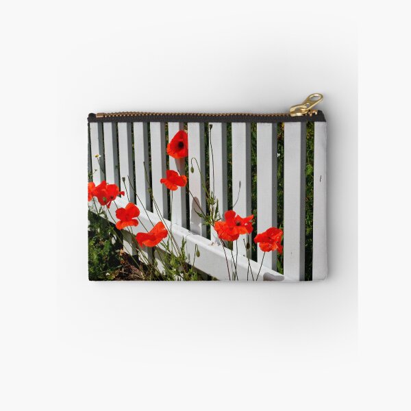 Item preview, Picket Fence and Poppies designed and sold by AnnDixon.
