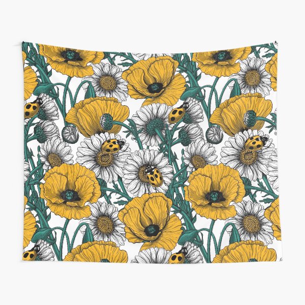 The meadow in yellow Tapestry