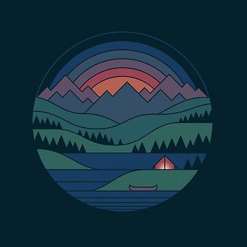 Artwork thumbnail, The Lake at Twilight by thepapercrane